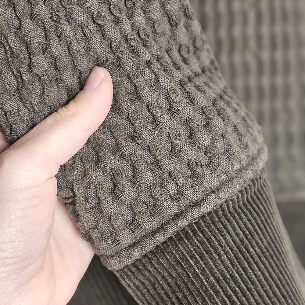 Mododoc Chunky Waffle‎ Knit Cardigan Jacket - Picture 5 of 6